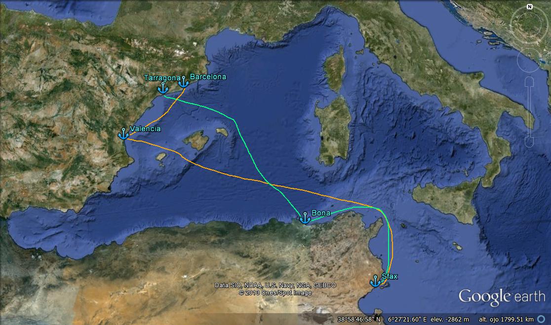 La ruta no es correspon a les coordenades reals