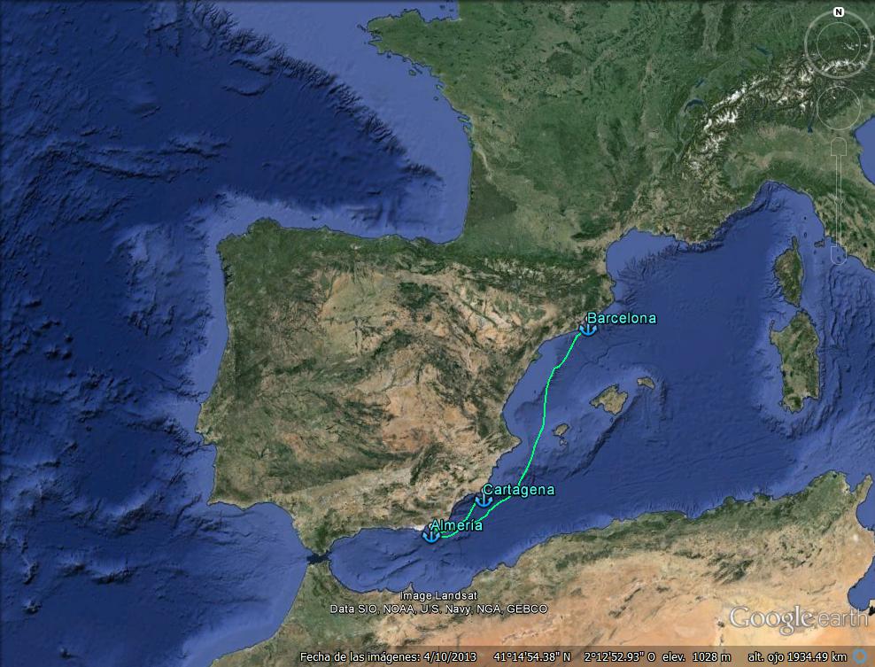 La ruta no es correspon amb les coordenades reals