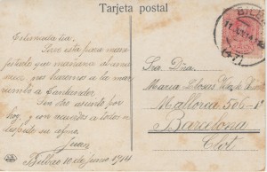 Revers de la postal