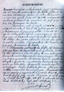 Diario de navegación de Joan Espinàs pàgina 221